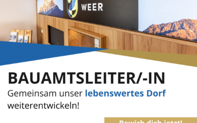 Die Gemeinde Weer sucht eine/n Bauamtsleiter/-in